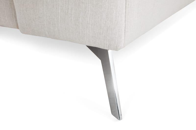 Ocean Lyx 4-seters Venstrevendt L-formet Sjeselongsofa i Stoff - Lys grå - Møbler - Sofaer - Sofa med sjeselong - 4 seters sofa med divan