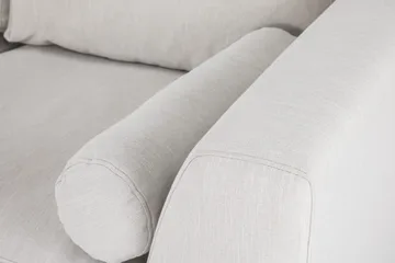 Ocean Lyx 4-seters Venstrevendt L-formet Sjeselongsofa i Stoff - Lys grå - Møbler - Sofaer - Sofa med sjeselong