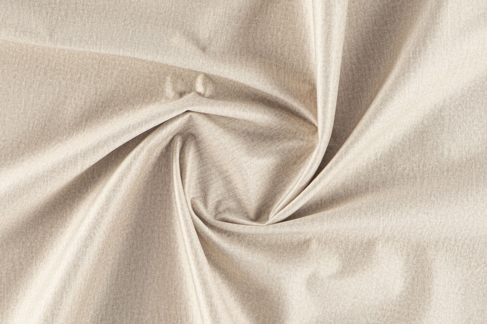 Ocean Lyx 6-seters Høyrevendt U-formet Sofa med Divan og Sjeselong + Fotskammel i Fløyel - Beige - Møbler - Sofaer - Sofa med sjeselong