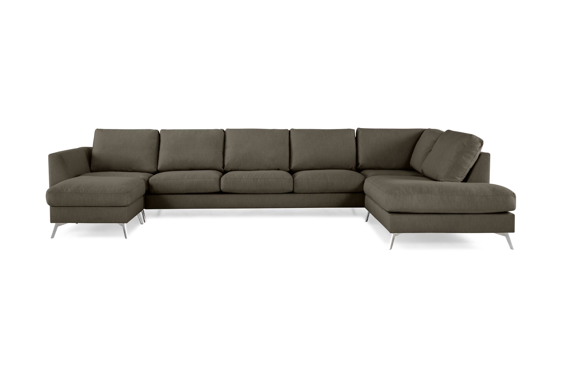 Ocean Lyx U-sofa med Sjeselong Høyre - Grön - Møbler - Sofaer - Sofa med sjeselong
