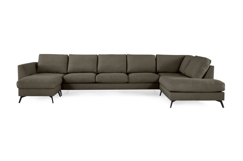 Ocean Lyx U-sofa med Sjeselong Høyre - Grön - Møbler - Sofaer - Sofa med sjeselong