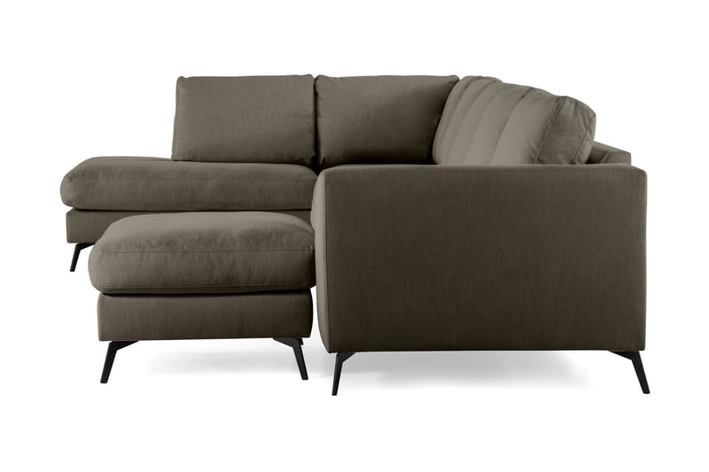 Ocean Lyx U-sofa med Sjeselong Venstre - Grön - Møbler - Sofaer - Sofa med sjeselong