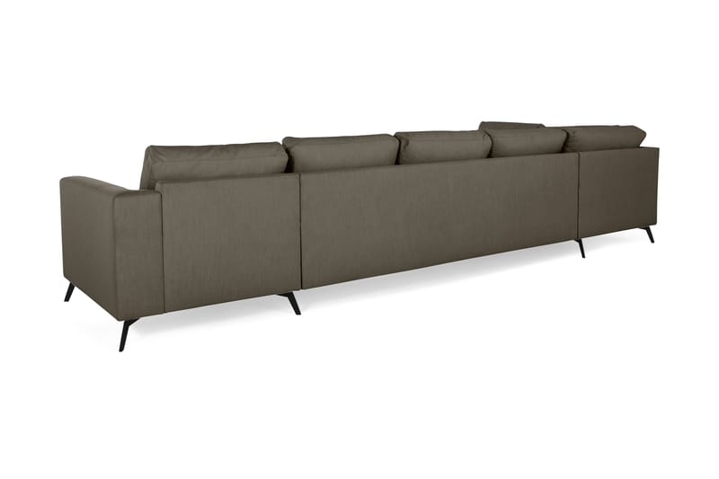 Ocean Lyx U-sofa med Sjeselong Venstre - Grön - Møbler - Sofaer - Sofa med sjeselong