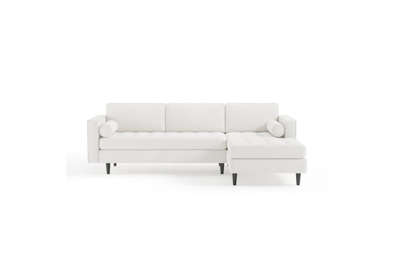 Olenne Sofa m. Divan 4-seters - Hvit - Sofa med sjeselong - 4 seters sofa med divan