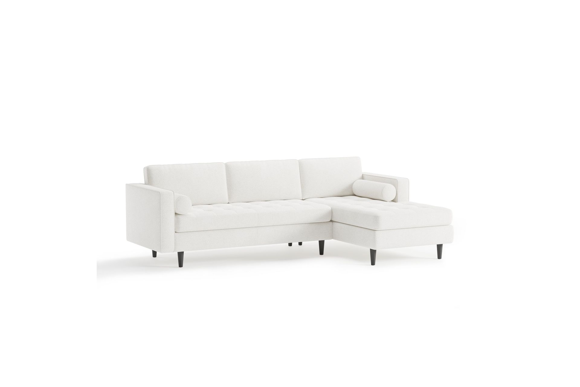 Olenne Sofa m. Divan 4-seters - Hvit - Møbler - Sofaer - Sofa med sjeselong