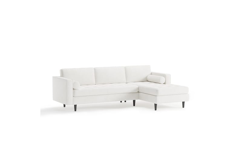 Olenne Sofa m. Divan 4-seters - Hvit - Sofa med sjeselong - 4 seters sofa med divan