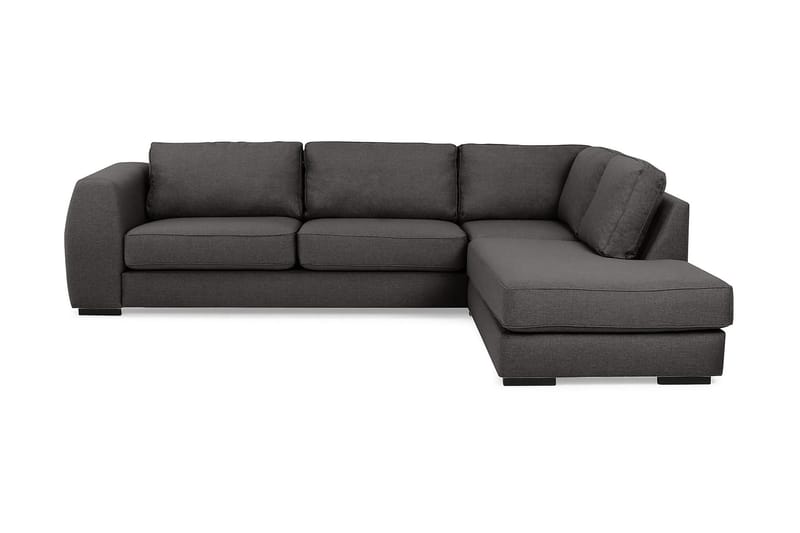 Optus 3-seters Sofa med Sjeselong Høyre - Mørkegrå - Møbler - Sofaer - Sofa med sjeselong