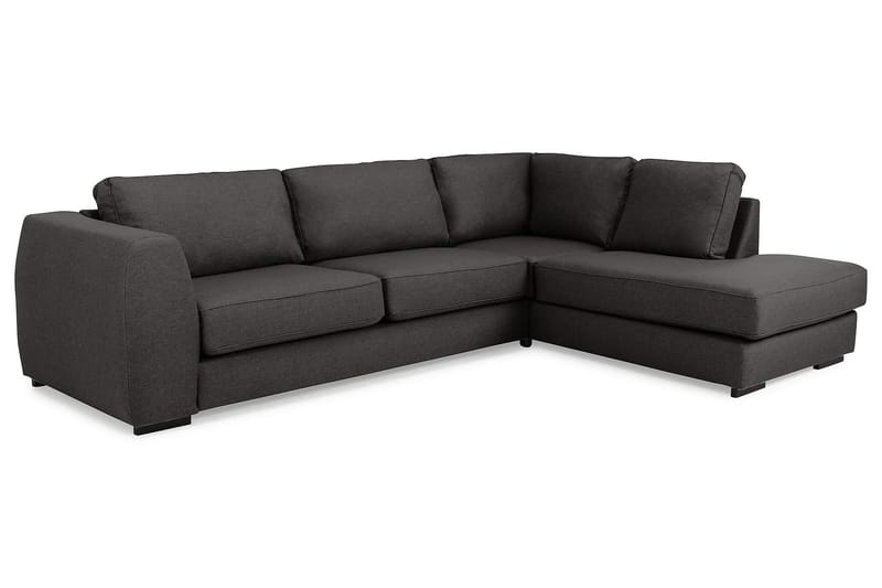 Optus 3-seters Sofa med Sjeselong Høyre - Mørkegrå - Møbler - Sofaer - Sofa med sjeselong