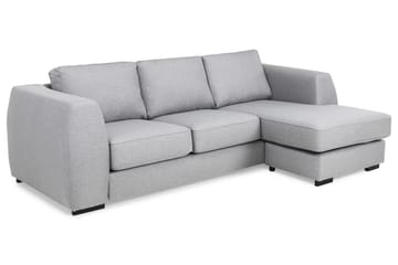 Optus 3-seters Vendbar L-formet Sjeselongsofa i Stoff - Lys grå - Møbler - Sofaer - Sofa med sjeselong