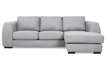 Optus 3-seters Vendbar L-formet Sjeselongsofa i Stoff - Lys grå - Møbler - Sofaer - Sofa med sjeselong