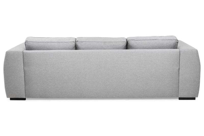 Optus 3-seters Vendbar L-formet Sjeselongsofa i Stoff - Lys grå - Møbler - Sofaer - Sofa med sjeselong - 3 seters sofa med divan