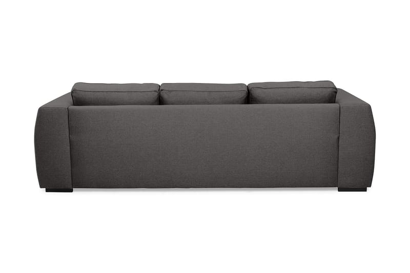 Optus 3-seters Vendbar L-formet Sjeselongsofa i Stoff - Mørk grå - Møbler - Sofaer - Sofa med sjeselong