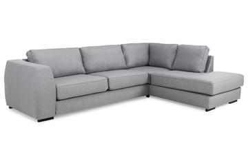 Optus 4-seters Høyrevendt L-formet Sjeselongsofa i Stoff - Lys grå - Møbler - Sofaer - Sofa med sjeselong