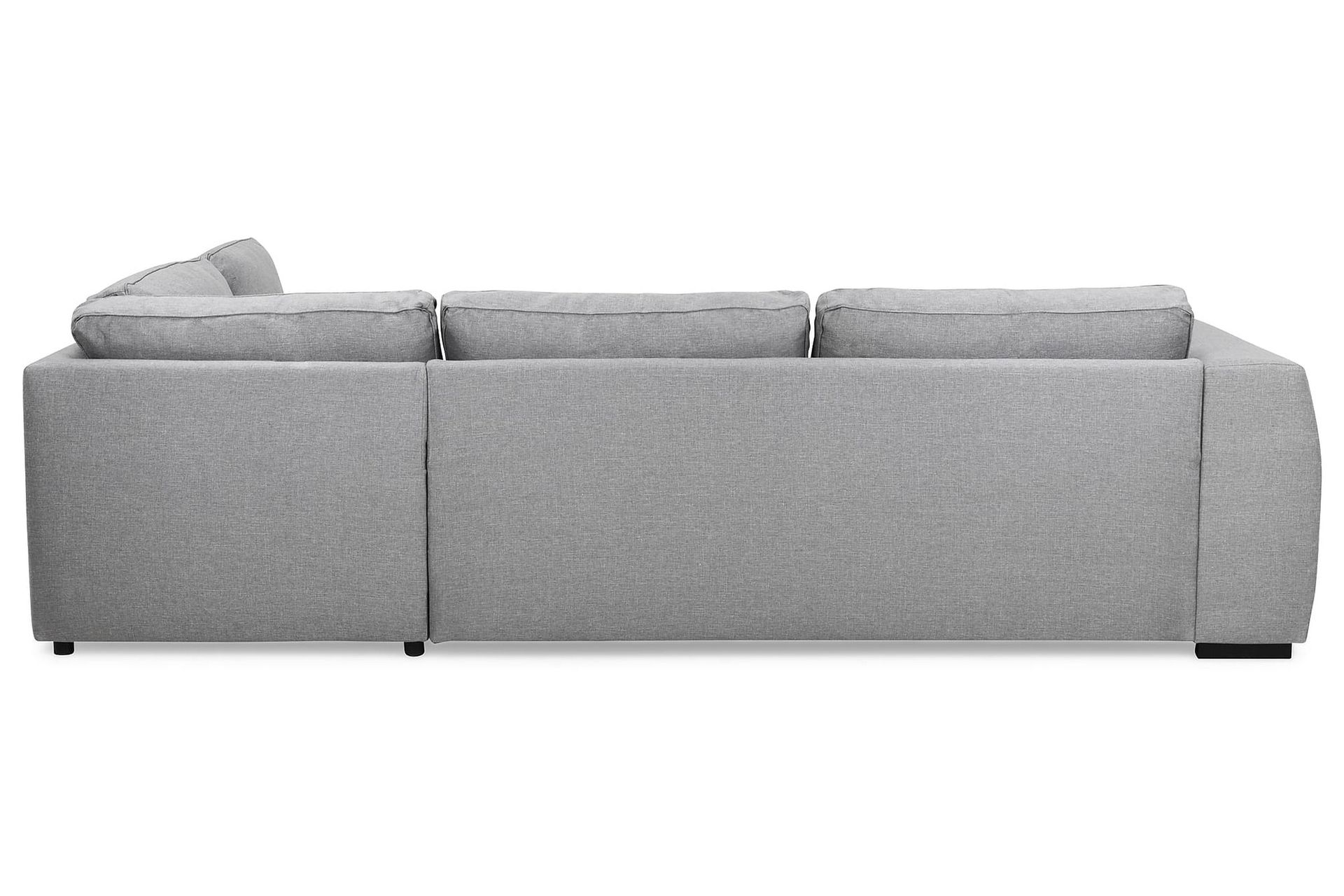 Optus 4-seters Høyrevendt L-formet Sjeselongsofa i Stoff - Lys grå - Møbler - Sofaer - Sofa med sjeselong