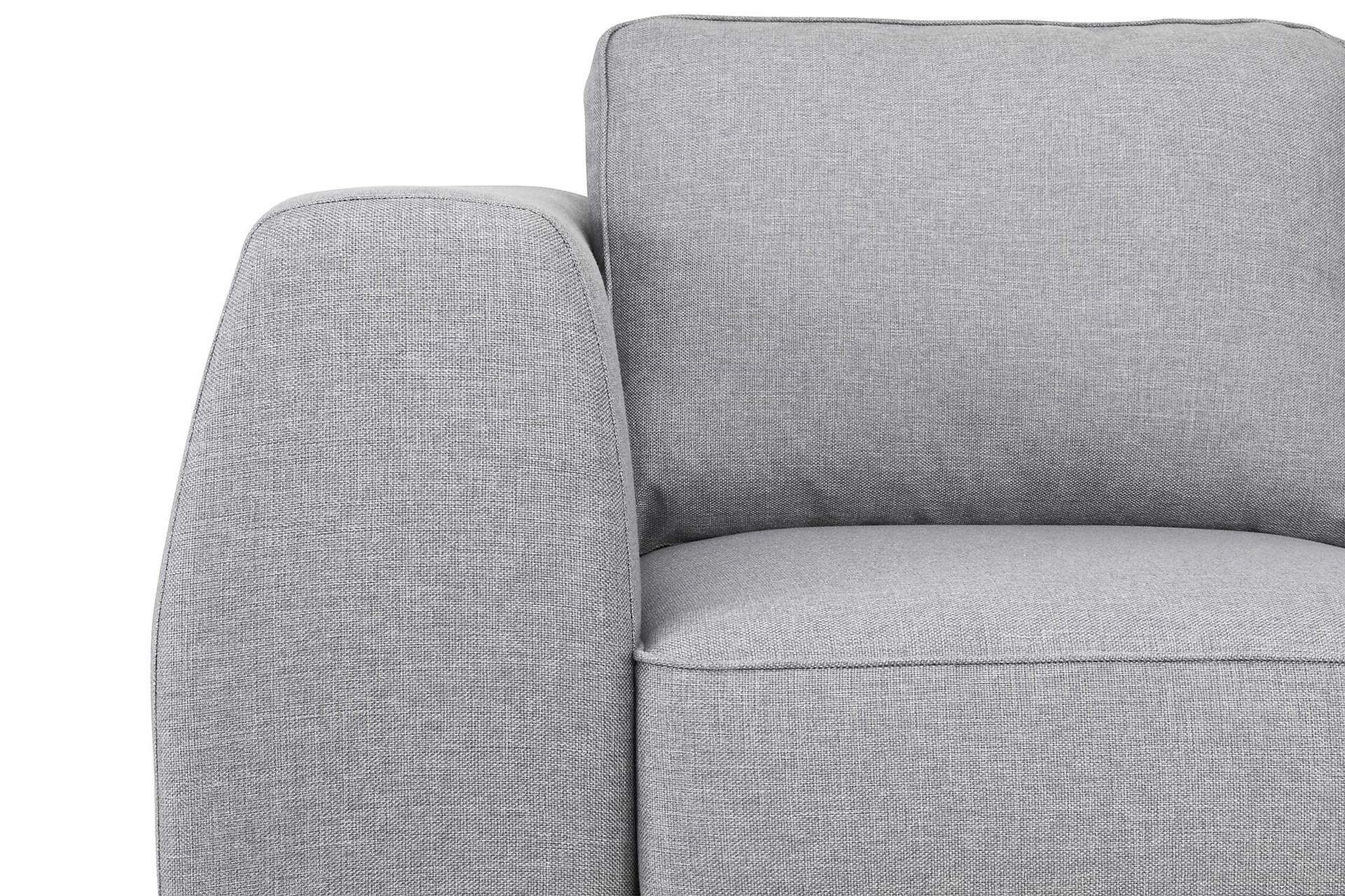 Optus 4-seters Høyrevendt L-formet Sjeselongsofa i Stoff - Lys grå - Møbler - Sofaer - Sofa med sjeselong