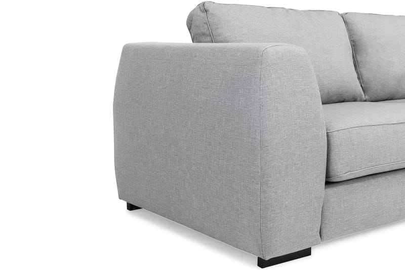 Optus 4-seters Høyrevendt L-formet Sjeselongsofa i Stoff - Lys grå - Møbler - Sofaer - Sofa med sjeselong