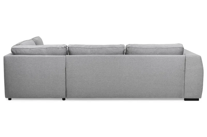 Optus 4-seters Høyrevendt L-formet Sjeselongsofa i Stoff - Lys grå - Møbler - Sofaer - Sofa med sjeselong - 3 seters sofa med divan