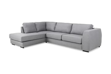 Optus 4-seters Venstrevendt L-formet Sjeselongsofa i Stoff - Lys grå - Møbler - Sofaer - Sofa med sjeselong