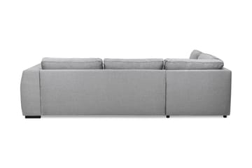 Optus 4-seters Venstrevendt L-formet Sjeselongsofa i Stoff - Lys grå - Møbler - Sofaer - Sofa med sjeselong