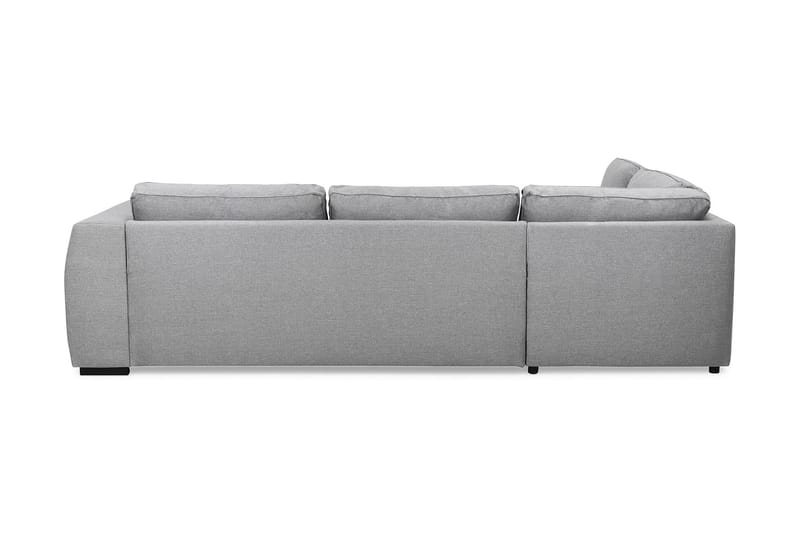 Optus 4-seters Venstrevendt L-formet Sjeselongsofa i Stoff - Lys grå - Møbler - Sofaer - Sofa med sjeselong