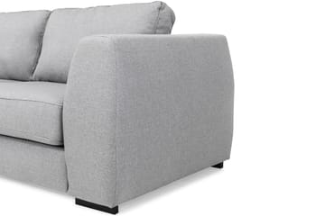 Optus 4-seters Venstrevendt L-formet Sjeselongsofa i Stoff - Lys grå - Møbler - Sofaer - Sofa med sjeselong