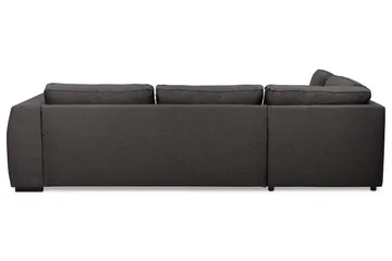 Optus 4-seters Venstrevendt L-formet Sjeselongsofa i Stoff - Mørk grå - Møbler - Sofaer - Sofa med sjeselong