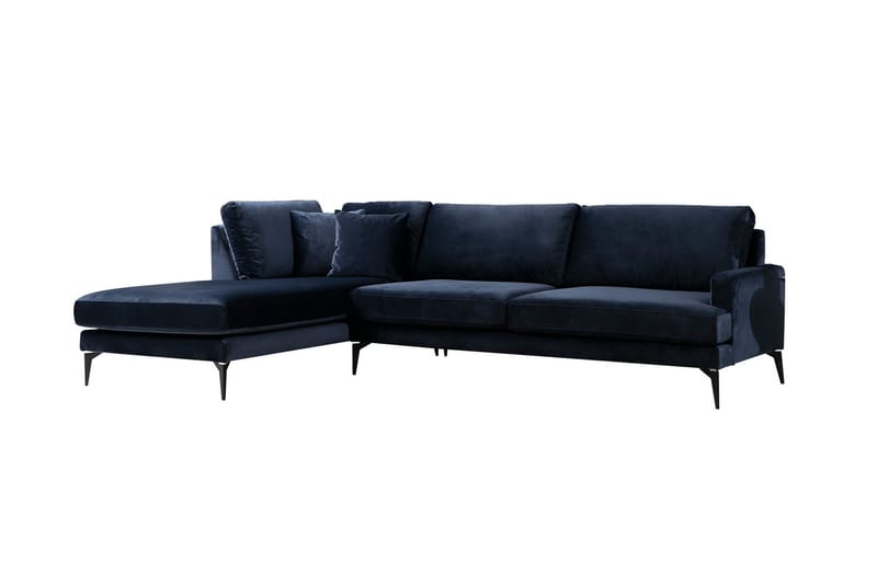 Ostberg Hjørnesofa med Divan Venstre - Blå - Møbler - Sofaer - Sofa med sjeselong