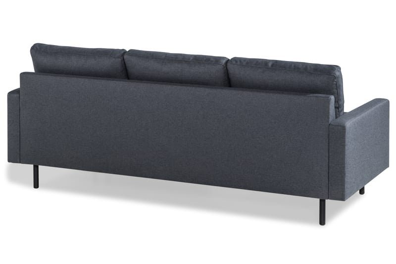 Peppe 3-seters Sofa med Divan Vendbar - Mørkegrå - Møbler - Sofaer - Sofa med sjeselong