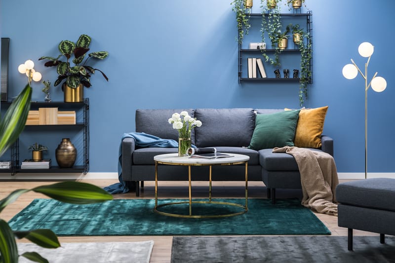 Peppe 3-seters Sofa med Divan Vendbar - Mørkegrå - Møbler - Sofaer - Sofa med sjeselong