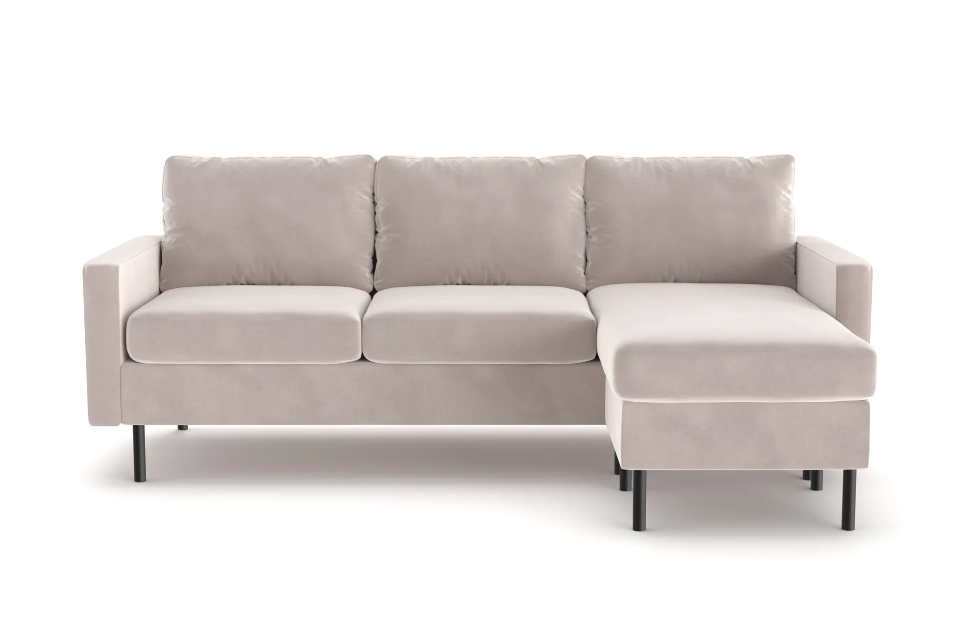 Peppe 3-seters Vendbar L-formet Divansofa i Manchester - Beige