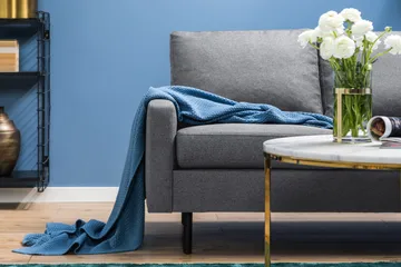 Peppe 3-seters Vendbar L-formet Divansofa i Stoff - Lys grå - Møbler - Sofaer - Sofa med sjeselong