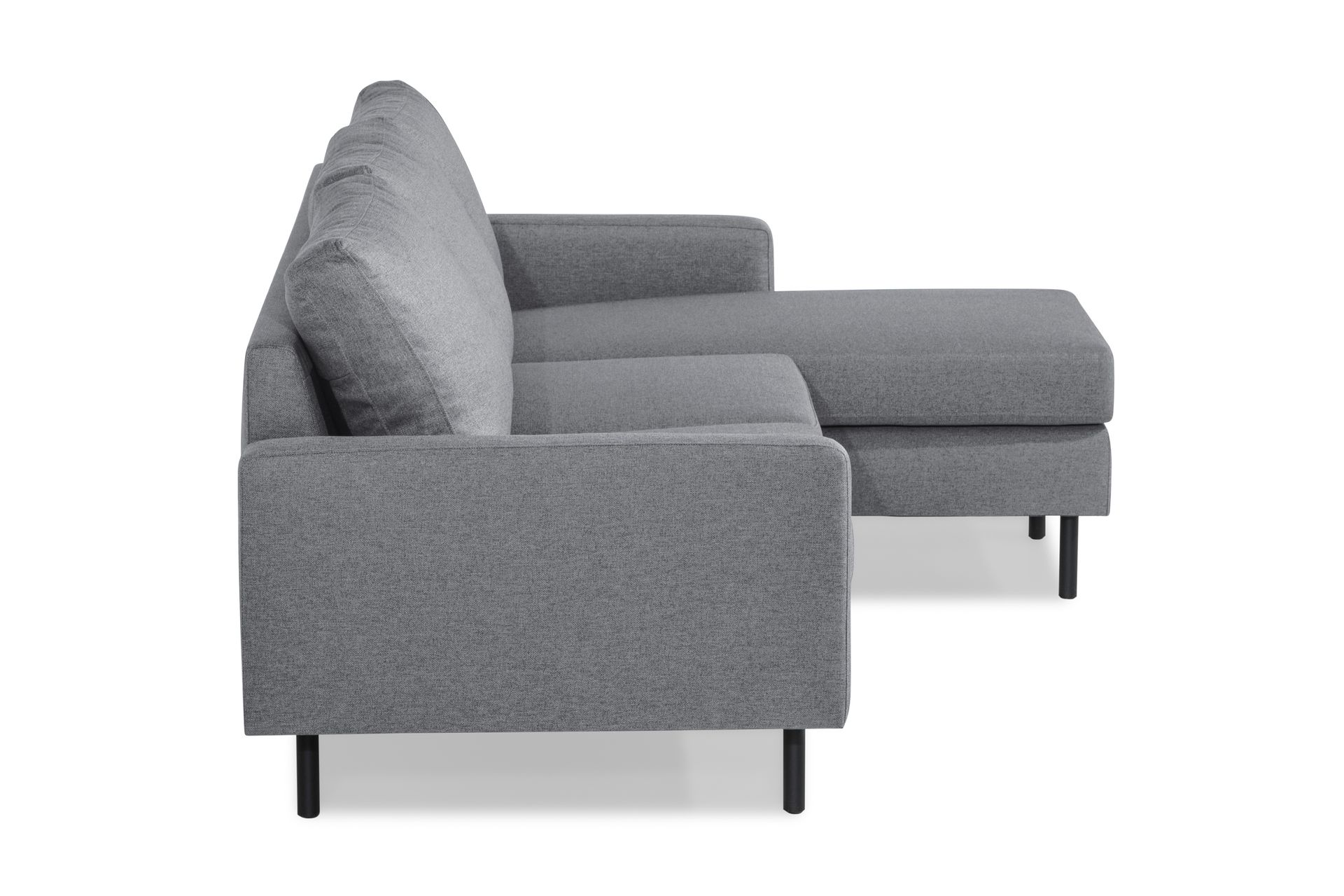 Peppe 3-seters Vendbar L-formet Divansofa i Stoff - Lys grå - Møbler - Sofaer - Sofa med sjeselong