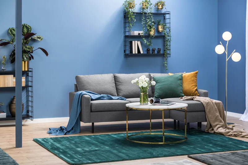 Peppe 3-seters Vendbar L-formet Divansofa i Stoff - Lys grå - Møbler - Sofaer - Sofa med sjeselong