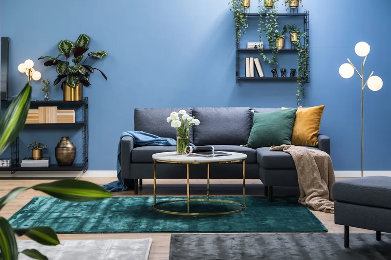 Peppe 3-seters Vendbar L-formet Divansofa i Stoff - Mørk grå - Møbler - Sofaer - Sofa med sjeselong