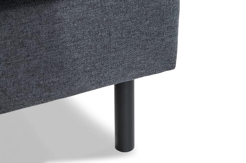 Peppe 3-seters Vendbar L-formet Divansofa i Stoff - Mørk grå - Møbler - Sofaer - Sofa med sjeselong