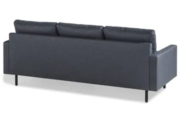 Peppe 3-seters Vendbar L-formet Divansofa i Stoff - Mørk grå - Møbler - Sofaer - Sofa med sjeselong