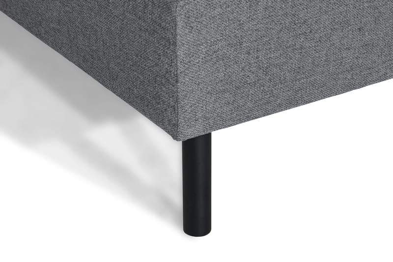 Peppe 4-seters Høyrevendt L-formet Sjeselongsofa i Stoff - Lys grå - Møbler - Sofaer - Sofa med sjeselong