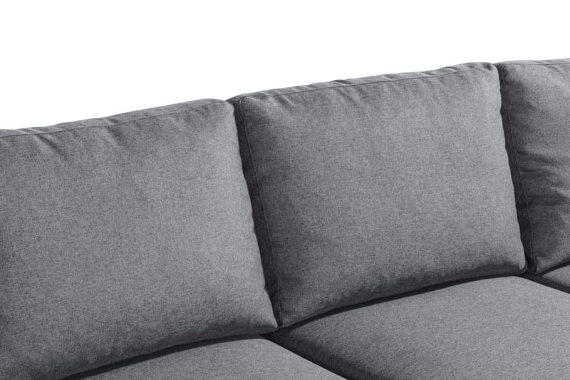 Peppe 4-seters Høyrevendt L-formet Sjeselongsofa i Stoff - Lys grå - Møbler - Sofaer - Sofa med sjeselong