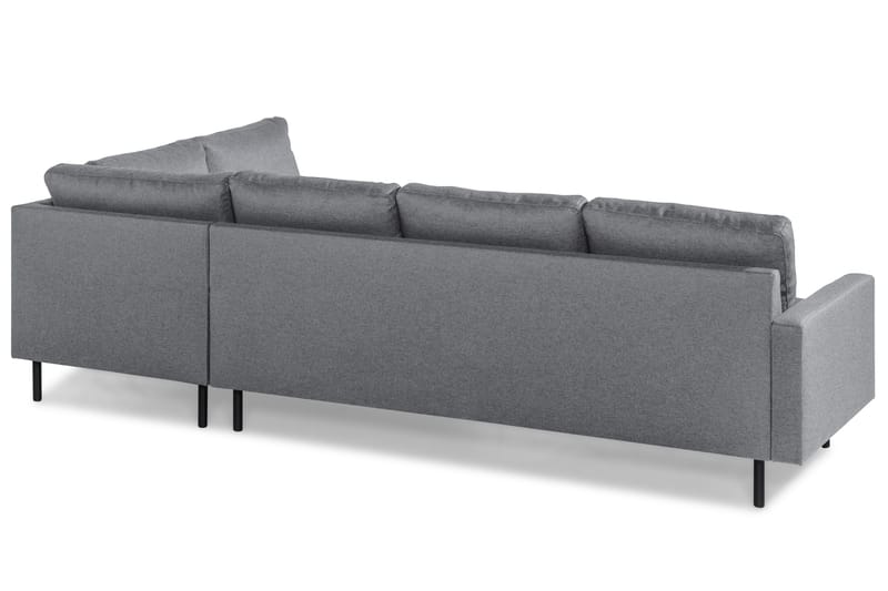 Peppe 4-seters Høyrevendt L-formet Sjeselongsofa i Stoff - Lys grå - Møbler - Sofaer - Sofa med sjeselong