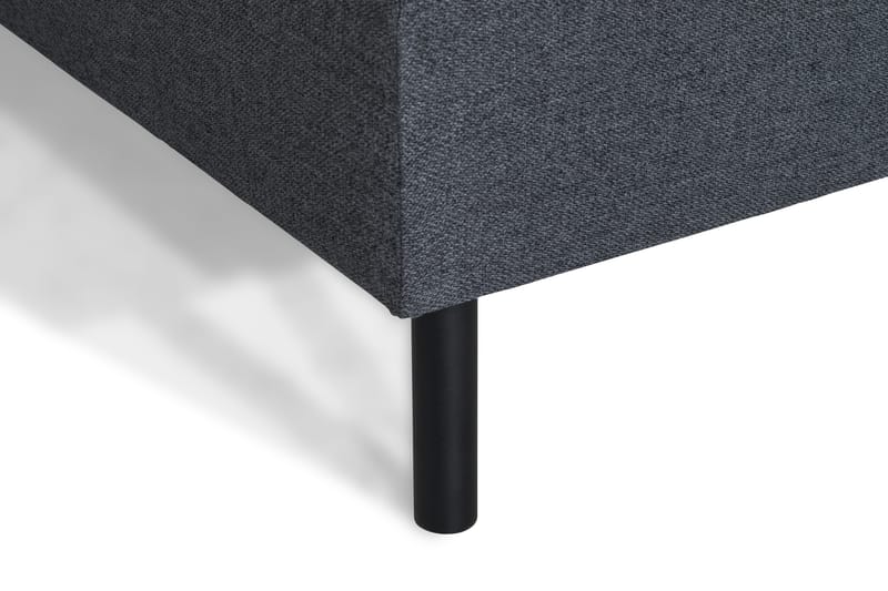 Peppe 4-seters Høyrevendt L-formet Sjeselongsofa i Stoff - Mørk grå - Møbler - Sofaer - Sofa med sjeselong