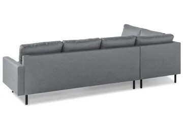 Peppe 4-seters Venstrevendt L-formet Sjeselongsofa i Stoff - Lys grå - Møbler - Sofaer - Sofa med sjeselong