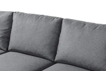 Peppe 4-seters Venstrevendt L-formet Sjeselongsofa i Stoff - Lys grå - Møbler - Sofaer - Sofa med sjeselong