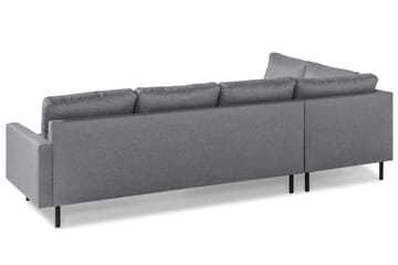 Peppe 4-seters Venstrevendt L-formet Sjeselongsofa i Stoff - Lys grå - Møbler - Sofaer - Sofa med sjeselong