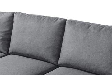 Peppe 4-seters Venstrevendt L-formet Sjeselongsofa i Stoff - Lys grå - Møbler - Sofaer - Sofa med sjeselong