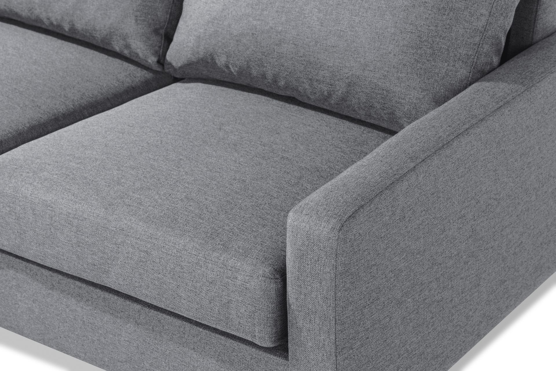 Peppe 4-seters Venstrevendt L-formet Sjeselongsofa i Stoff - Lys grå - Møbler - Sofaer - Sofa med sjeselong