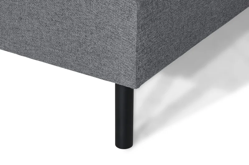 Peppe 4-seters Venstrevendt L-formet Sjeselongsofa i Stoff - Lys grå - Møbler - Sofaer - Sofa med sjeselong