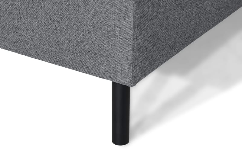 Peppe 4-seters Venstrevendt L-formet Sjeselongsofa i Stoff - Lys grå - Møbler - Sofaer - Sofa med sjeselong