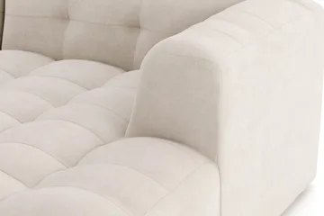 Puffy 3-seters boblete sofa med divan høyre - Beige - Møbler - Sofaer - Sofa med sjeselong