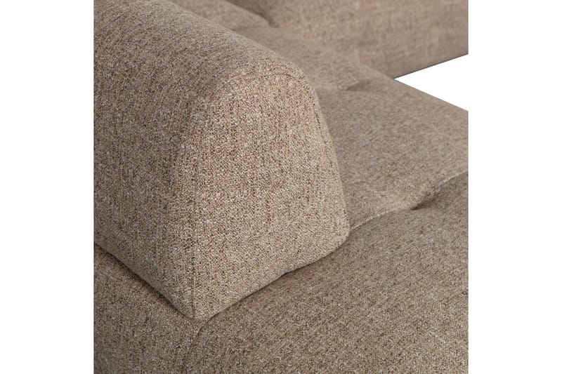 Ranta Sofa med Sjeselong 3-seter - Brun - Møbler - Sofaer - Sofa med sjeselong