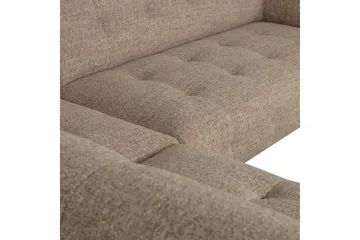 Ranta Sofa med Sjeselong 3-seter - Brun - Møbler - Sofaer - Sofa med sjeselong